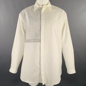 A-COLD-WALL Size S White Grey Marbled Hidden Buttons Jacket